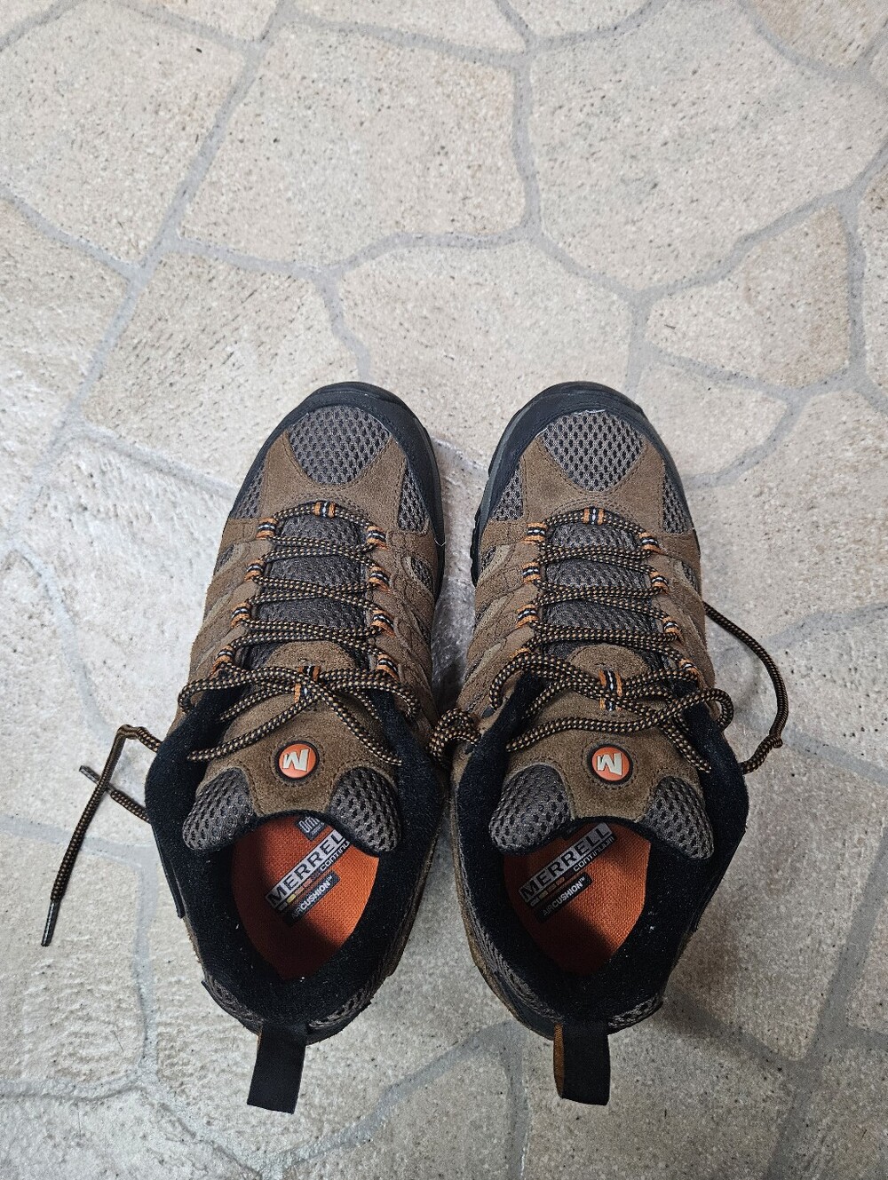 Merrell Earth PERFORMACE Men’s Brown and Orange Hiking Boots